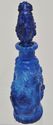 Ingrid Glass Czechoslovakian Malachite Blue Cherub