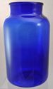 Pair of Antique Free Blown Cobalt Glass Floor Vase