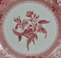 Pair of Vintage Spode "Camilla" Pink Red Dinner Pl