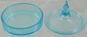 Tiffin Glass Milady 331 Sky Blue Powder Box