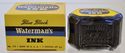 NOS Blue Black Waterman's Ink in Original Box Angl