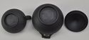 Wedgwood Black Basalt Creamer and Covered Sugar