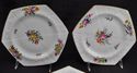 Set of 3 Spode Hand Painted Porcelain Flowered Hex