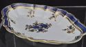 Antique Caughley Blue and Gold "Dresden" Dessert D