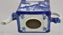 Antique Japonesque Blue and White Square Teapot Ae