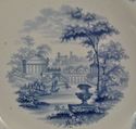 Large Jamieson Blue Transferware "Florentine Villa