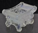 Boston and Sandwich Fiery Opalescent Glass Basket 