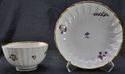 Derby Fluted Porcelain Teacup & Saucer c 1810 Coba