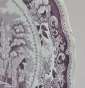 Antique Purple Transfer Historical Staffordshire P