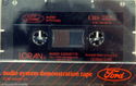 Ford Audio Systems Demonstration Cassette Tape