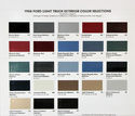 1988 Ford Truck Paint Color palette