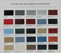 1986 Ford Truck Paint Color palette