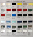 2002 Ford Car Paint Color palette