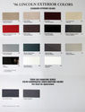 1996 Lincoln Paint Color palette