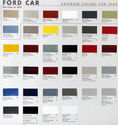 2005 Ford Car Paint Color palette