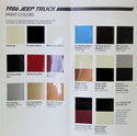 1986 Jeep Truck Paint Color palette