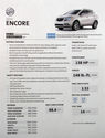 2013 Buick Encore crossover Vehicle Information Pa