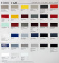 2004 Ford Car Paint Color palette