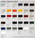 2005 Ford Truck/SUV Paint Color palette