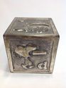 Older Peanuts Snoopy Silverplated Alphabet Block B