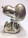 Older Peanuts Snoopy Sitting Silverplated Bank by 