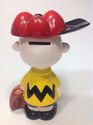 Rare Vintage Charlie Brown Ceramic Baseball Bank w
