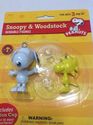 Peanuts 3" Snoopy 2" Woodstock Bendable Poseable F