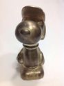 Older Peanuts Snoopy Silverplated Baseball Bank by