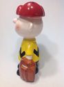 Rare Vintage Charlie Brown Ceramic Baseball Bank w
