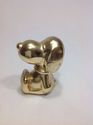 Older Peanuts Snoopy Sitting Silverplated Figurine