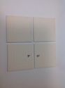 4 PC Peanuts Ceramic Tiles Snoopy Charlie Brown Lu