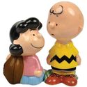 Charlie Brown Lucy Football Salt Pepper Shaker Set
