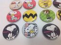 Set of 20 Peanuts Snoopy Pinback Pins Buttons Offi