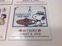 4 PC Peanuts Ceramic Tiles Snoopy Charlie Brown Lu