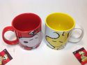 Set of 2 NIB Snoopy & Woodstock Cute Ceramic Mugs 