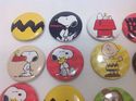 Set of 20 Peanuts Snoopy Pinback Pins Buttons Offi