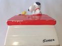 Rare Snoopy Woodstock Typewriter Doghouse Bank 5.7