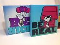 Set of 4 Peanuts Canvas Wall Art 8" x 8" Snoopy Jo