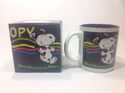 NIB Snoopy Dancing Ceramic Coffee Mug 14 oz Peanut