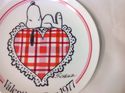 Peanuts Snoopy Collectible Ceramic Plate Valentine