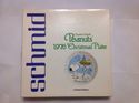 Peanuts Snoopy Collectible Ceramic Plate Christmas