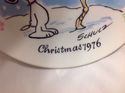 Peanuts Snoopy Collectible Ceramic Plate Christmas