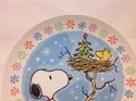 Peanuts Snoopy Collectible Ceramic Plate Christmas