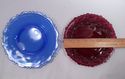 Eclectic Collection 9 Depression Glass Plates, By 