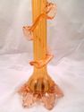 Victorian Amber Tall Art Glass Vase, Stevens & Wil