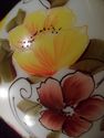 Large Hand-Painted Oil or Electric Glass Lampshade