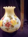 Large Hand-Painted Oil or Electric Glass Lampshade