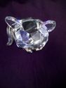 Large Crystal Figurine Sitting Cat, Faceted Crysta