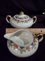 Tea Set, Limoges, Teapot, Sugar, Creamer, Porcelai