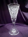 Rare American Brilliant Period Cut Crystal Footed 